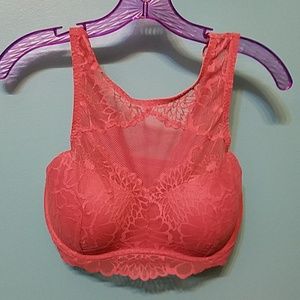 PINK high neck bra